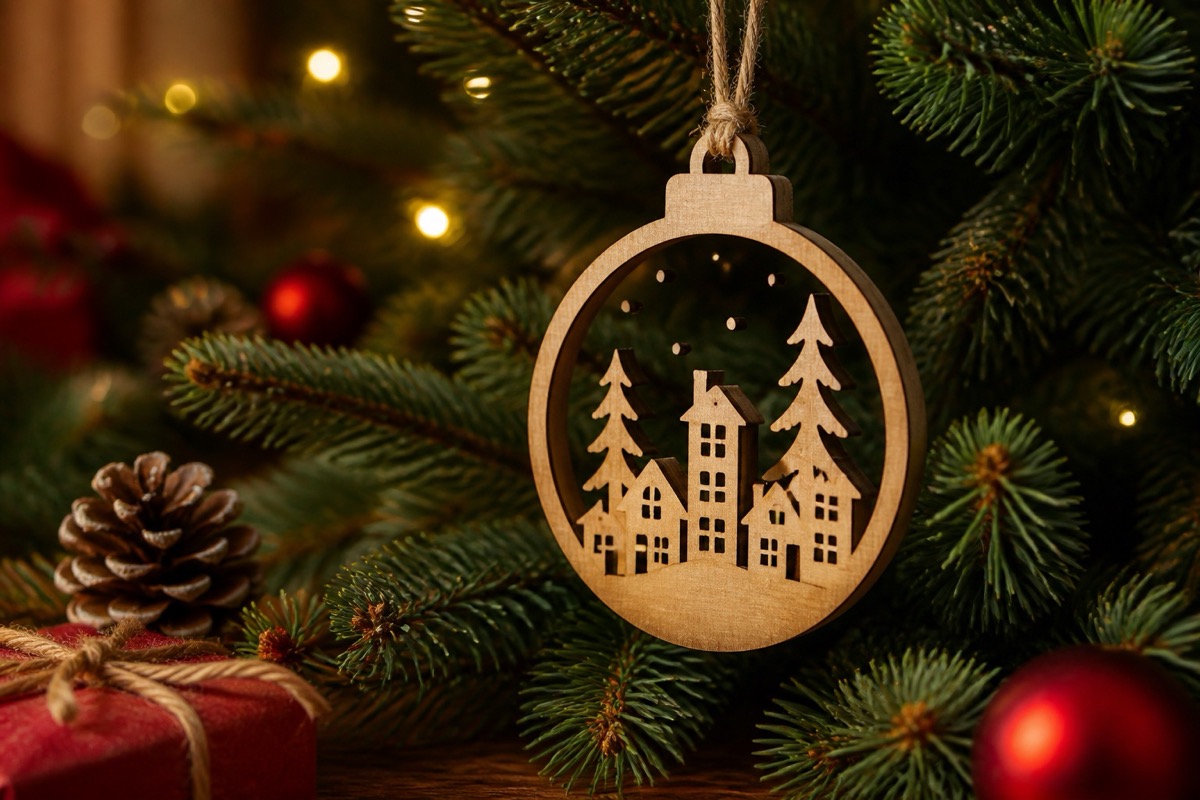 Wooden Christmas Ornaments — a personalized Christmas ornament